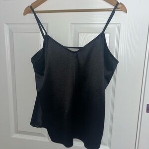 Satin Black Women's Camisole Top
